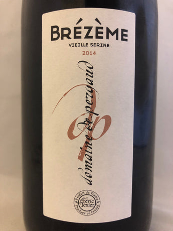 2016 Eric Texier Domaine de Pergaud Brézème Rouge Vieille Serine